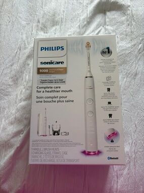 Philips Sonicare 9300 Electric Toothbrush White with Pink Accents
